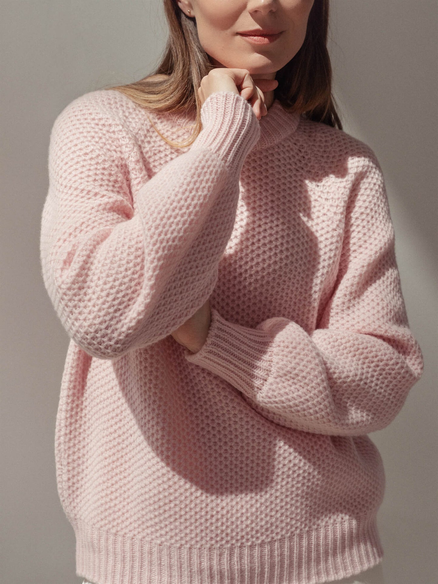 Merino Cashmere Sweater Magda Pink