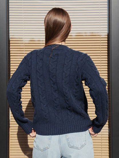 Cashmere Merino Sweater Migle Navy