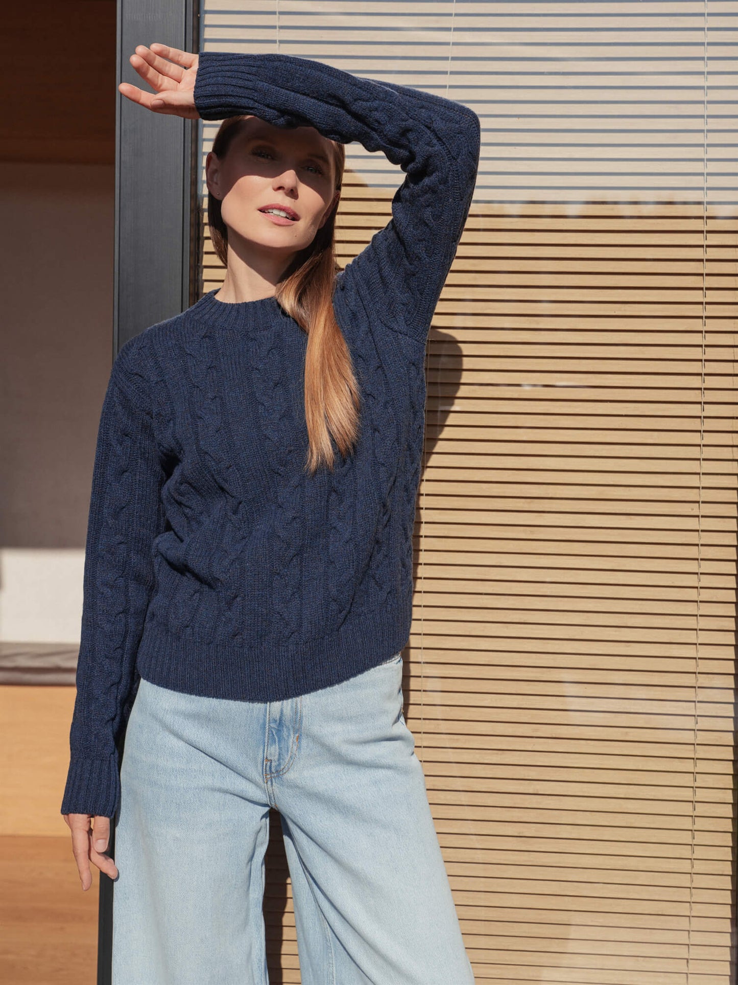 Cashmere Merino Sweater Migle Navy