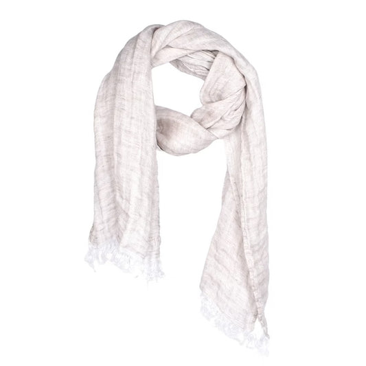 Linen Scarf Gauze Natural