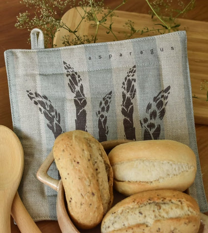 Linen/Cotton Pot Holder Asparagus