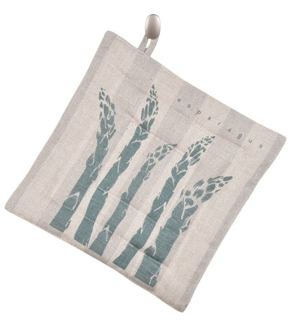 Linen/Cotton Pot Holder Asparagus