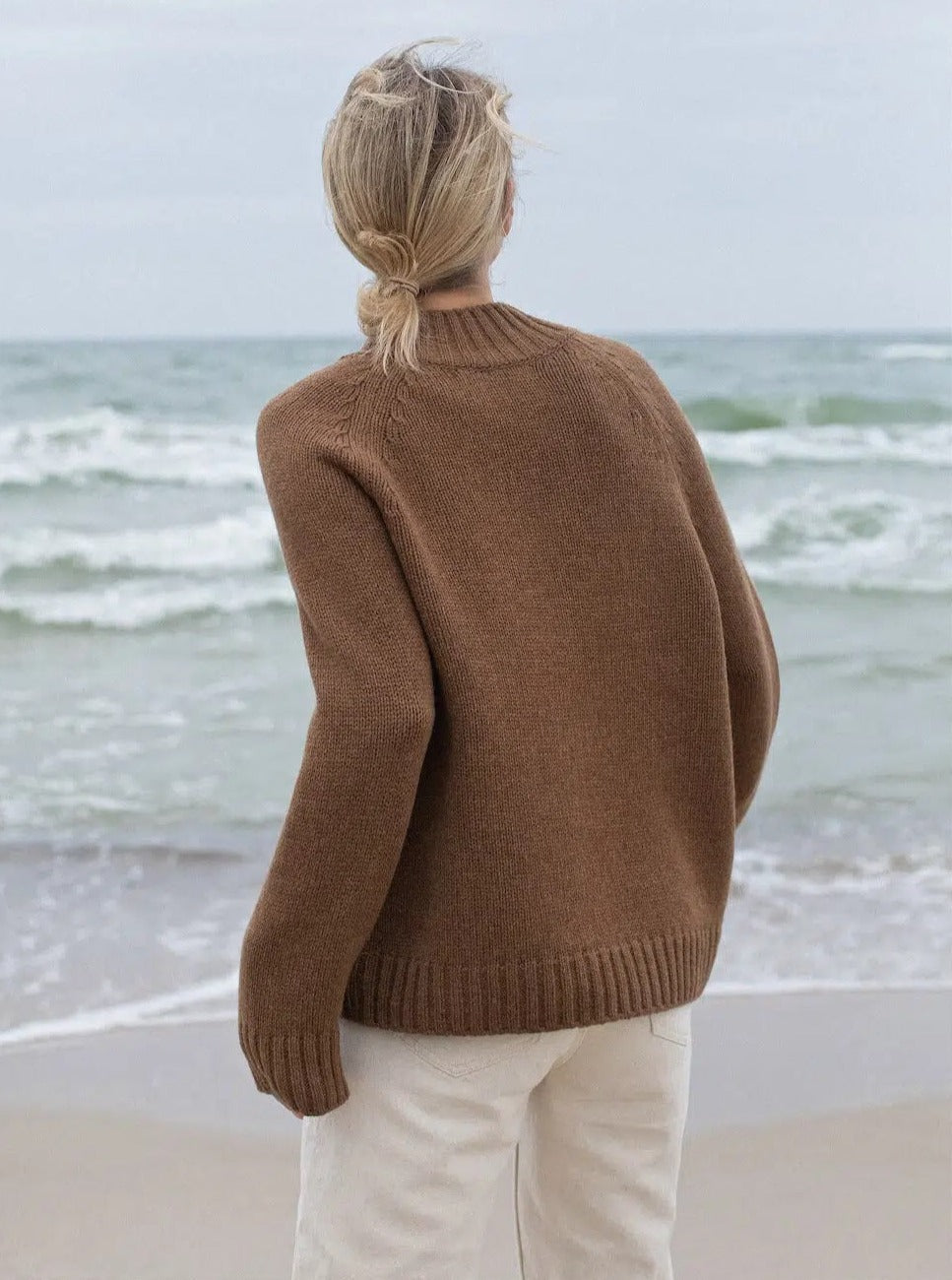 rebeka wool sweater back view