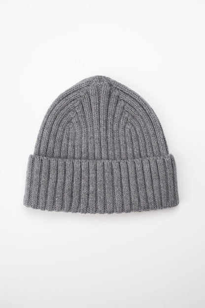 rib beanie grey