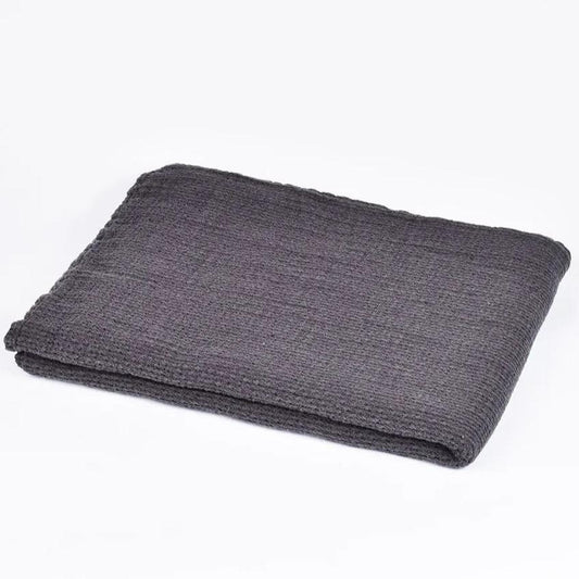 Storm waffle weave linen bath towel