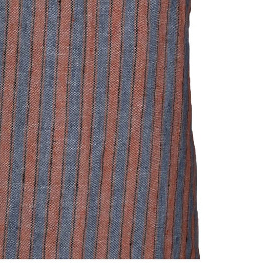 Brown stripe linen tea towel.