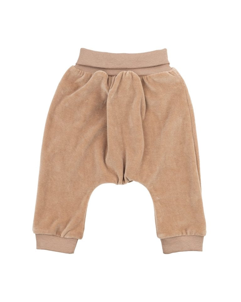 Cotton velour pants in light 