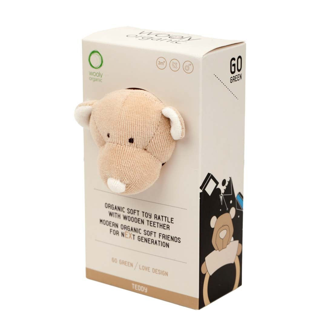 Rattle Teddy with Teething Ring