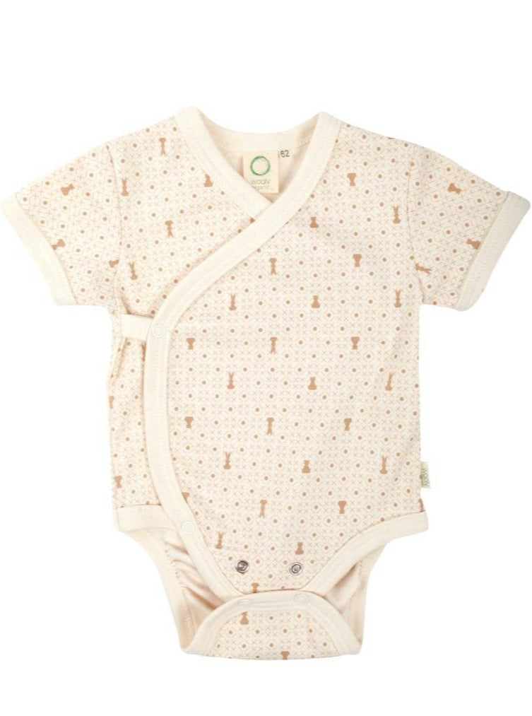 Short sleeve baby bodysuit