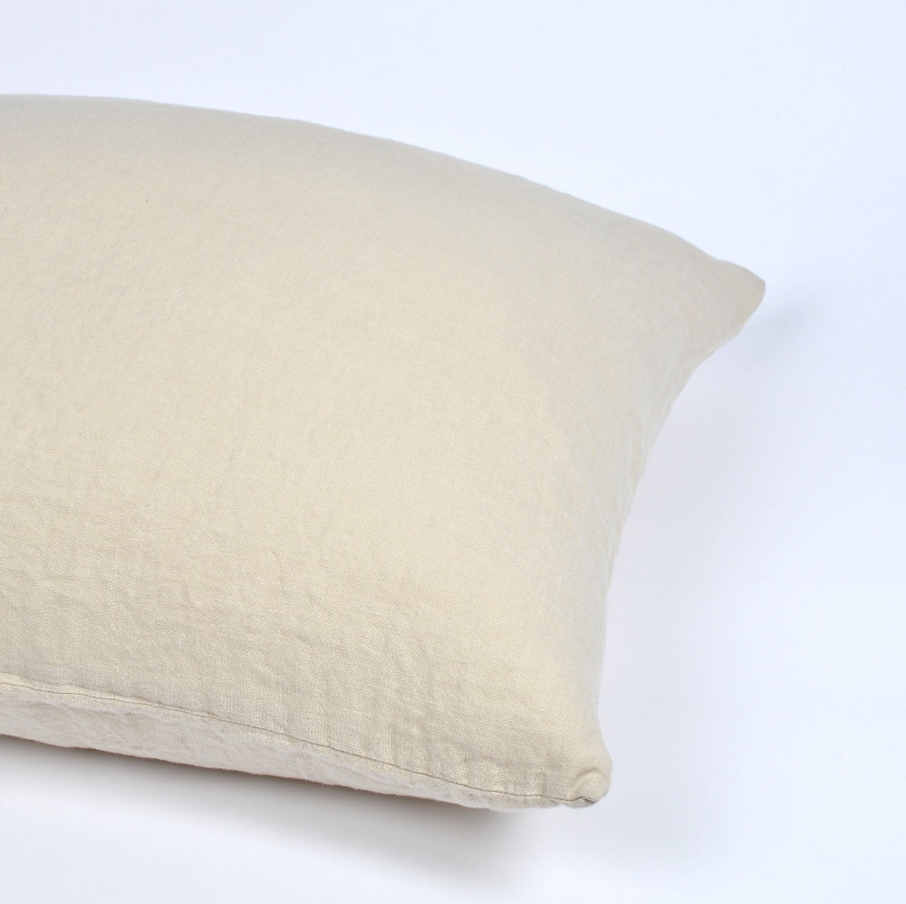 Washed Linen Pillow Case Oatmeal (2 sizes)