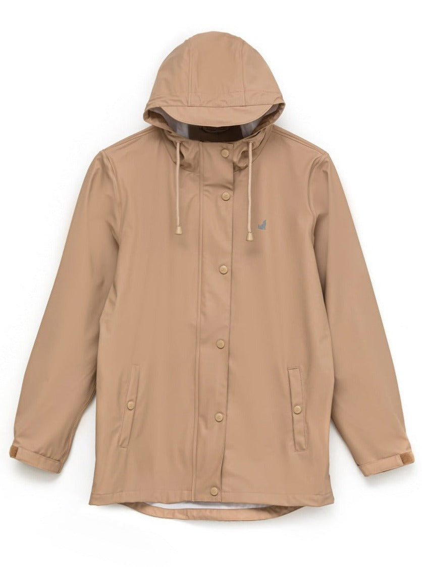 Waterproof jacket for women Crywolf, brown, front