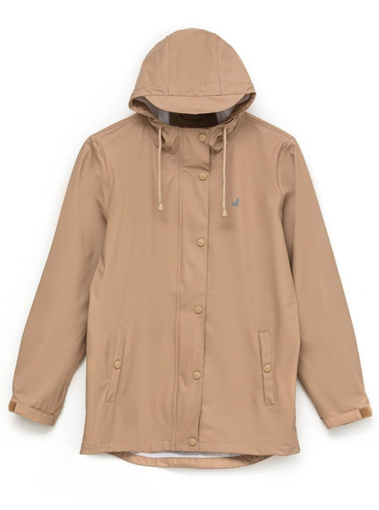 Waterproof jacket for women Crywolf, brown, front