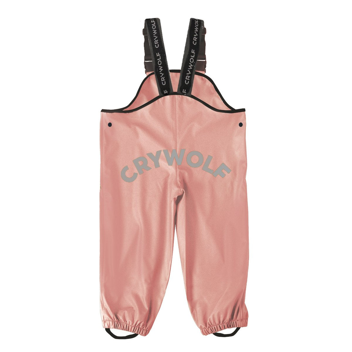 Kids waterproof overalls pink back