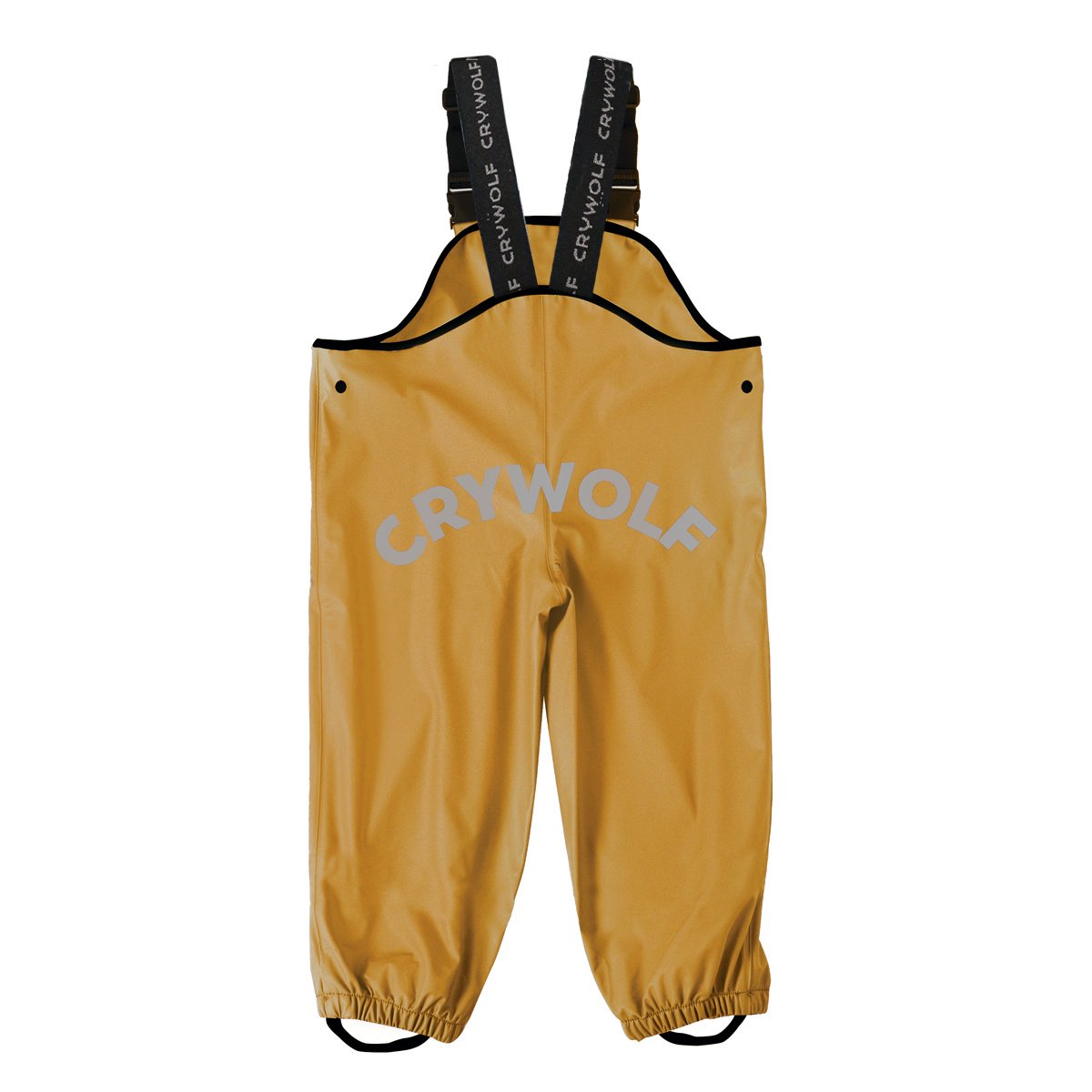 waterproof kids yellow overalls back