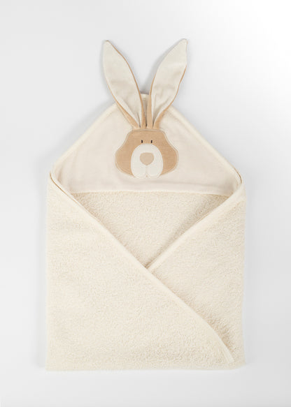 Organic Cotton Towel Hood Bunny