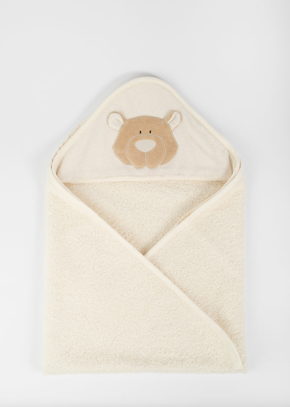 Organic Cotton Towel With Hood Teddy