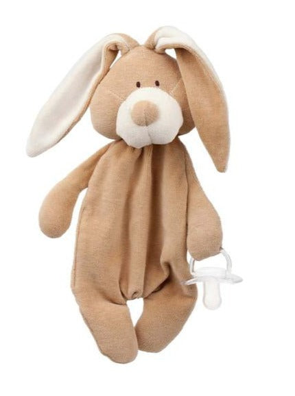 Comforter bunny holding a dummy