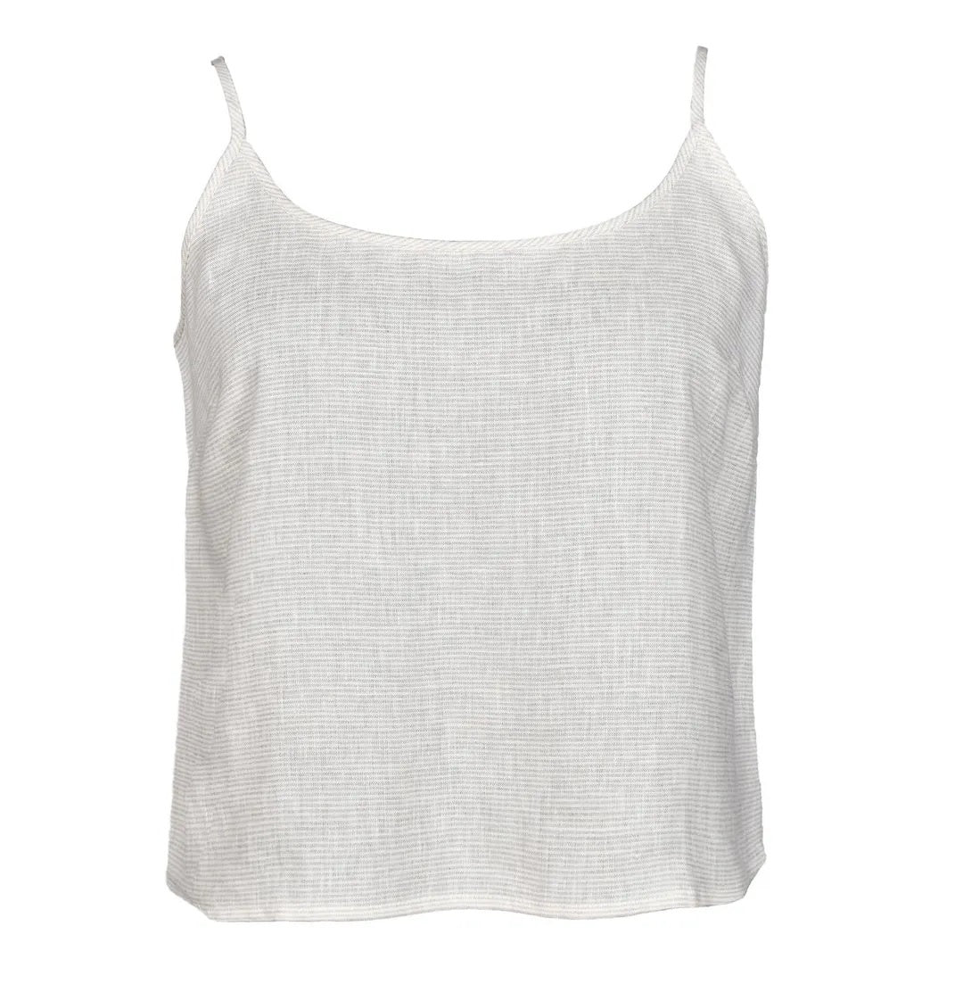 natural linen camisole front