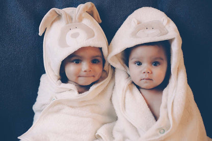 Organic Cotton Towel Hood Bunny