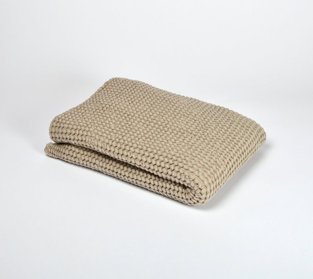 Linen/cotton waffle towel large