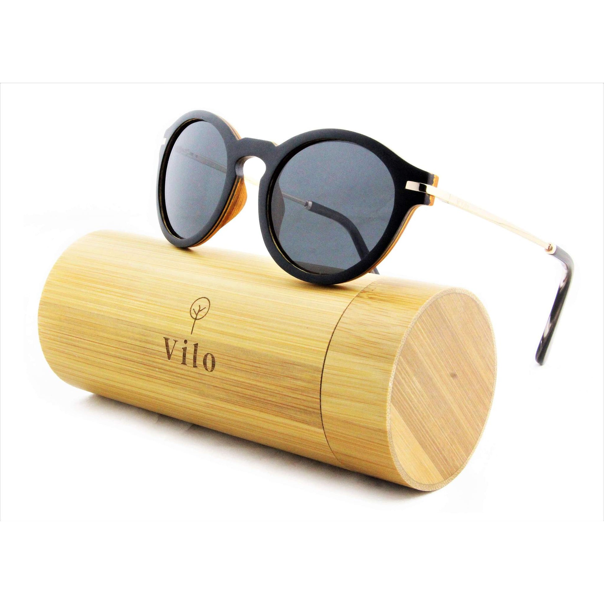 Vilo Wooden Sunglasses Bounty with bamboo case