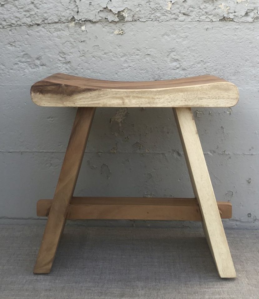 Wooden Stool Curved